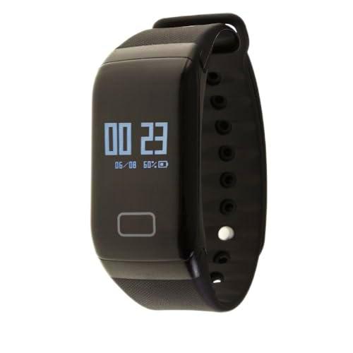 Silica DMV086BLACK - Brazalete Inteligente Bluetooth F1 con Monitor cardíaco