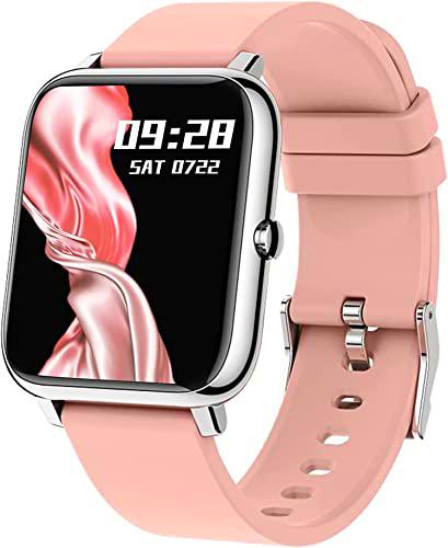 KALINCO Reloj Inteligente Hombre Mujer, Smartwatch Hombre con Oxígeno Sanguíneo Presión Arterial Frecuencia Cardíaca Sueño