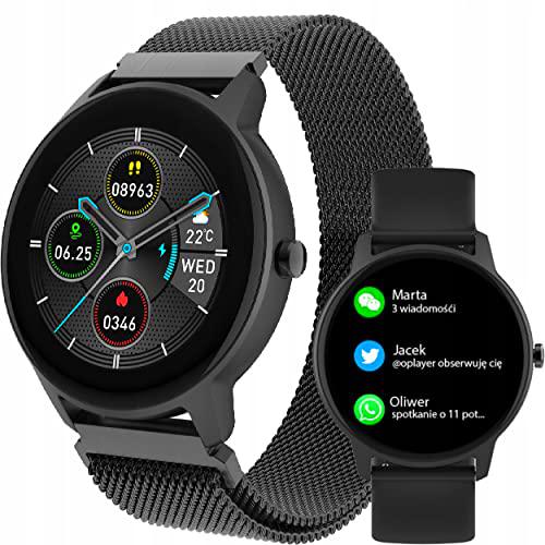 Smartwatch Forever ForeVive 2 Slim SB-325/ Notificaciones/Frecuencia Cardíaca/Negro