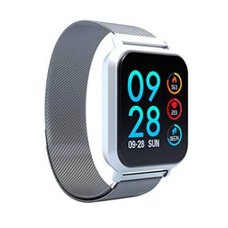 Abyx Reloj Inteligente FIT Milano Multifunción Multisensor Shift Inalámbrico, (Plata)