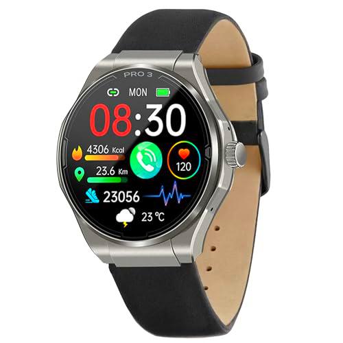 Knauermann PRO 3 (2024) Plata - Reloj de salud Smartwatch con función de telefonía