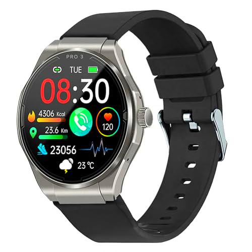 Knauermann Pro 3 (2024) Plata - Reloj de Salud Smartwatch con función de telefonía