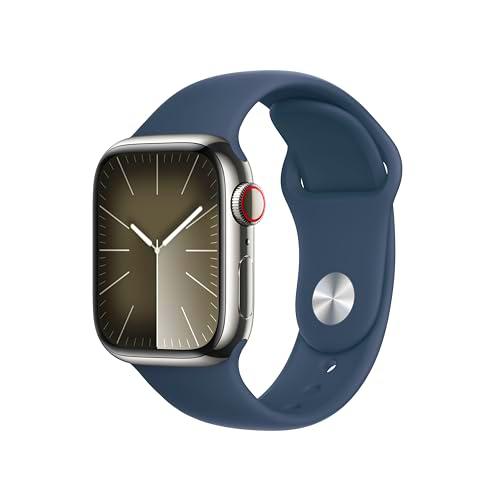 Apple Watch Series 9 (GPS + Cellular) - Caja de Acero Inoxidable en Plata de 41 mm