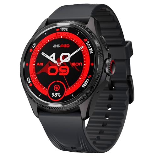 Ticwatch Pro 5 Enduro Smartwatch para Hombres 1.43 &quot;Android Wear OS Reloj Inteligente 90 Horas de batería 110+ Modos de Entrenamiento 7/24 Ritmo cardíaco Salud Rastreador de Ejercicios