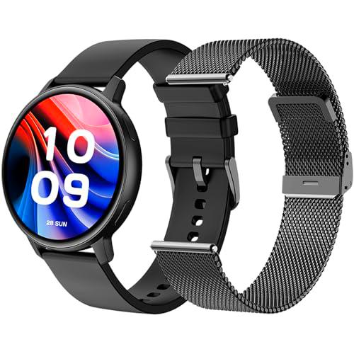 SPC Smartee Duo Classic - Smartwatch Reloj Inteligente Negro con Correa metálica Intercambiable