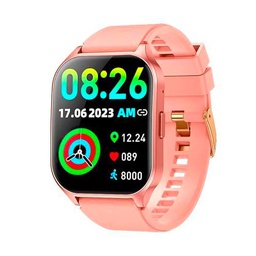 Smartwatch Cool Pantalla Amoled Curved Silicona Rosa (Llamadas