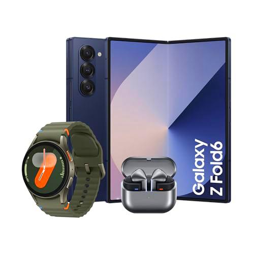 SAMSUNG Galaxy Z Fold6 256 GB Azul Oscuro + Galaxy Watch7 44mm + Galaxy Buds3 Pro