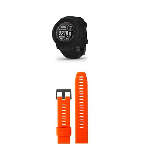 Garmin Instinct 2 Solar Tactical - Rugged GPS Smartwatch with Infinite Battery Life in Smartwatch Mode &amp; QuickFit Band