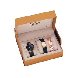 ONE BOX Reloj Análogico-Digital para Unisex Adulto de Cuarzo con Correa en Acero aleado OL8367IC92L